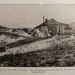 A photograph of Shackleton’s hut at Cape Royds Antarctic, taken in summer